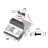 Maxbell Belt Clip Hook with Screw Replacement Drill Driver Belt Clip for Power Tools 28x43.5x32mm
