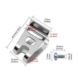 Maxbell Belt Clip Hook with Screw Replacement Drill Driver Belt Clip for Power Tools 23.5x46.5mm
