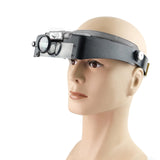 Maxbell Headband Magnifier Loupe with Len Reading Head Mounted Magnifier with Light