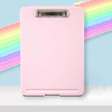 Maxbell Clipboard with Storage Heavy Duty Clipboard Folder for Work Classroom Office pink