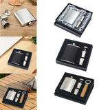 Maxbell Hip Flasks Set Flasks Portable Pocket Flasks for Camping Travel Hiking gray net