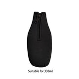 Maxbell Beer Bottle Insulator Sleeve Beer Bottle Coolers Cover for Outdoor Activities Black
