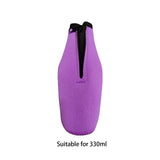 Maxbell Beer Bottle Insulator Sleeve Beer Bottle Coolers Cover for Outdoor Activities Purple