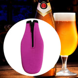 Maxbell Beer Bottle Insulator Sleeve Beer Bottle Coolers Cover for Outdoor Activities Rose Red