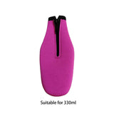 Maxbell Beer Bottle Insulator Sleeve Beer Bottle Coolers Cover for Outdoor Activities Rose Red