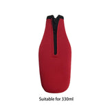 Maxbell Beer Bottle Insulator Sleeve Beer Bottle Coolers Cover for Outdoor Activities Red