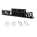 Maxbell Vinyl Record Shelf Wall Mount Acrylic Album Record Holder for Picture DVD CD Black
