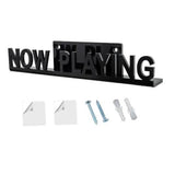 Maxbell Vinyl Record Shelf Wall Mount Acrylic Album Record Holder for Picture DVD CD Black