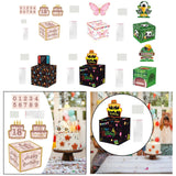 Maxbell Birthday Money Drawer Money Gift Boxes for Cash with Pull Out for Adults Men Pink cake