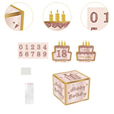 Maxbell Birthday Money Drawer Money Gift Boxes for Cash with Pull Out for Adults Men Pink cake