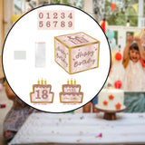 Maxbell Birthday Money Drawer Money Gift Boxes for Cash with Pull Out for Adults Men Pink cake