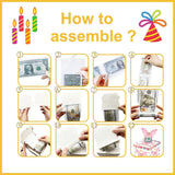 Maxbell Birthday Money Drawer Money Gift Boxes for Cash with Pull Out for Adults Men Butterfly