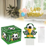 Maxbell Birthday Money Drawer Money Gift Boxes for Cash with Pull Out for Adults Men football