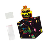 Maxbell Birthday Money Drawer Money Gift Boxes for Cash with Pull Out for Adults Men Black Gold Cake