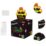 Maxbell Birthday Money Drawer Money Gift Boxes for Cash with Pull Out for Adults Men Black Gold Cake