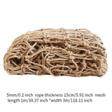 Maxbell Hemp Ropes Net Practical Multipurpose Twine Net for Climb Plant Home Balcony Rope Thickness 5mm