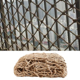 Maxbell Hemp Ropes Net Practical Multipurpose Twine Net for Climb Plant Home Balcony Rope Thickness 4mm