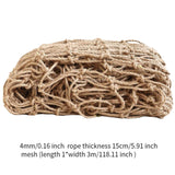 Maxbell Hemp Ropes Net Practical Multipurpose Twine Net for Climb Plant Home Balcony Rope Thickness 4mm
