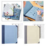 Maxbell Accordion File Organizer Family Important Documents Organizer for Bill Paper Blue