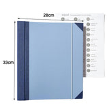 Maxbell Accordion File Organizer Family Important Documents Organizer for Bill Paper Blue