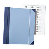 Maxbell Accordion File Organizer Family Important Documents Organizer for Bill Paper Blue