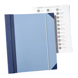 Maxbell Accordion File Organizer Family Important Documents Organizer for Bill Paper Blue