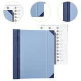 Maxbell Accordion File Organizer Family Important Documents Organizer for Bill Paper Blue