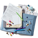 Maxbell Accordion File Organizer Family Important Documents Organizer for Bill Paper Blue