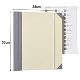 Maxbell Accordion File Organizer Family Important Documents Organizer for Bill Paper Khaki