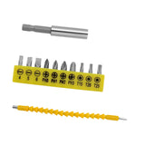 Maxbell Flexible Screwdriver Bit Extension Kit Garage Auto Parts Screwdriver Bit Set