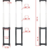 Maxbell Luggage Handle Compact DIY Suitcase Telescopic Handle for Sports Men Outdoor 15inch