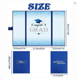 Maxbell Graduation Guest Book Thick Paper Easy to Write on Postcard Decoration Black