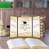 Maxbell Graduation Guest Book Thick Paper Easy to Write on Postcard Decoration Black