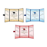Maxbell Graduation Guest Book Thick Paper Easy to Write on Postcard Decoration Black