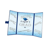 Maxbell Graduation Guest Book Thick Paper Easy to Write on Postcard Decoration Blue