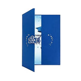 Maxbell Graduation Guest Book Thick Paper Easy to Write on Postcard Decoration Blue