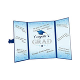 Maxbell Graduation Guest Book Thick Paper Easy to Write on Postcard Decoration Blue