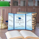 Maxbell Graduation Guest Book Thick Paper Easy to Write on Postcard Decoration Blue