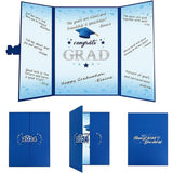 Maxbell Graduation Guest Book Thick Paper Easy to Write on Postcard Decoration Blue