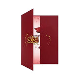 Maxbell Graduation Guest Book Thick Paper Easy to Write on Postcard Decoration Red