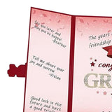 Maxbell Graduation Guest Book Thick Paper Easy to Write on Postcard Decoration Red
