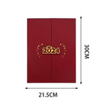 Maxbell Graduation Guest Book Thick Paper Easy to Write on Postcard Decoration Red