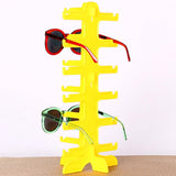 Maxbell Multiple Sunglasses Organizer Glasses Holder Stand for Selling Dresser Table Yellow