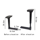 Maxbell 2Pcs 3D Adjustable Arms Armrest Sturdy for Most Gaming Chairs Computer Chair 4 Hole