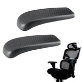 Maxbell 2 Pieces Office Chair Replacement Armrest Arm Pads PU Soft Support Universal 267x87mm