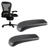 Maxbell 2 Pieces Office Chair Replacement Armrest Arm Pads PU Soft Support Universal 267x87mm