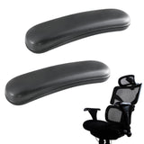 Maxbell 2 Pieces Office Chair Replacement Armrest Arm Pads PU Soft Support Universal 255x73mm