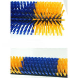 Maxbell Horse Brush Itchin Post Pad Cattle Scratching Brush for Fence Garden Outdoor Yellow No Screws