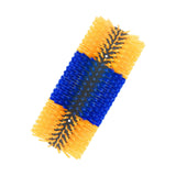 Maxbell Horse Brush Itchin Post Pad Cattle Scratching Brush for Fence Garden Outdoor Yellow No Screws