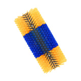 Maxbell Horse Brush Itchin Post Pad Cattle Scratching Brush for Fence Garden Outdoor Yellow No Screws